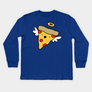 Angel Pizza Slice Kids Long Sleeve T-Shirt